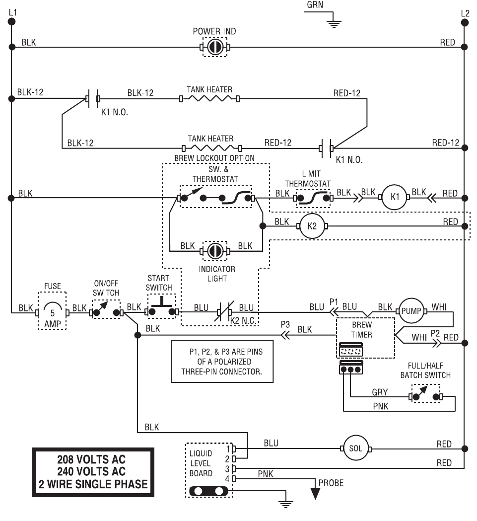 Bunn coffee grinder wiring diagram troubleshooting