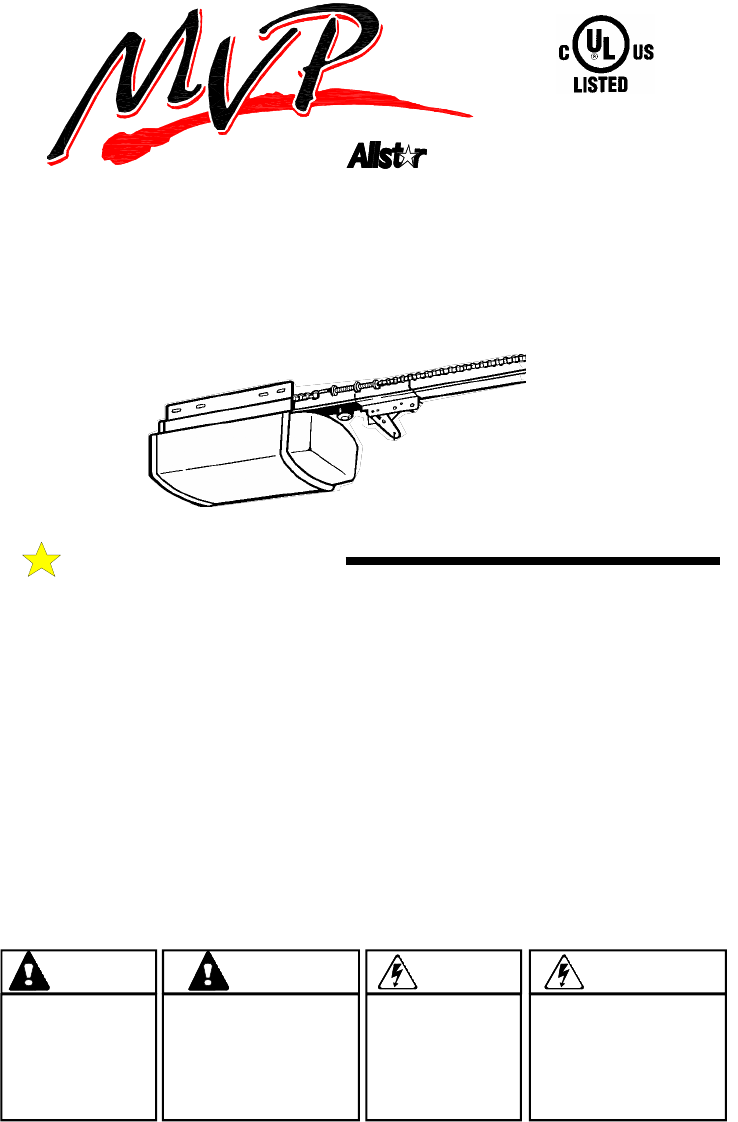 Allstar Products Group, LLC MVP Manual